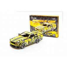 Дерев'яний 3D конструктор Muscle car GT 162 деталі (жовта) 00638