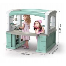 Дитяча велика кухня DOLONI + посуд - Бірюзова 01480/21