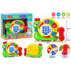 Музична іграшка «Равлик-телефон» 9801-9A, 24×20×8,5 см