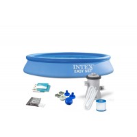 Intex 28118, надувний басейн  Easy Set з фільтром