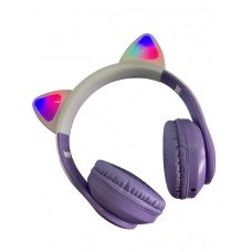 Бездротові Bluetooth навушники STN-28 PRO з котячими вушками, що світяться, LED RGB підсвіткою