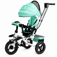 Дитячий триколісний велосипед Baby Trike 6699 C з поворотним сидінням та надувними колесами