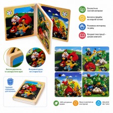 Дерев'яна книга-пазл Angry Birds 5302