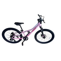 RB24-37 ДИТЯЧИЙ ВЕЛОСИПЕД ROYAL BABY JUNIOR 24 ДЮЙМА 7-17 STUDENT BIKE РОЖЕВИЙ 