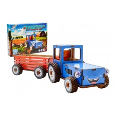 Дерев'яний 3D конструктор "Трактор" 69 деталей 00933										 																			