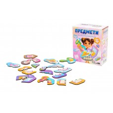 Дерев'яний магнітний пазл "Предмети" 22931