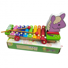 Дерев'яний ксилофон каталка Слонік B314