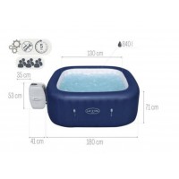 6001H Надувний джакузі - СПА Lay-Z-Spa Hawaii, Bestway, 180 х 71 см (6 місць: 1 325 л/год, аеро)