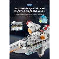 Іграшковий конструктор імперський зореліт у стилі "Star Wars" Зоряні Війни з підсвіткою 783 деталі
