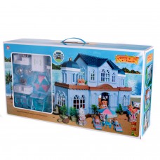 Ігровий будиночок Тварини флоксові Happy Family 012-11 з меблями та фігурками