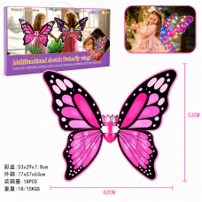 G525209-D2402-1A Казковий дитячий костюм «Рожевий метелик» Angel Wings зі світними електричними крилами