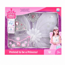 G185239-602-6 Дитячий набір прикрас для принцеси «Girls Choice – Pretend to be a Princess» з крилами, чарівною паличкою та короною