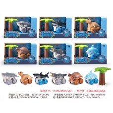 G428672-JZD-130 Розвиваючі іграшки з морськими тваринами на колесах 6 видів