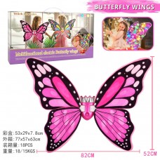 G525209-D2402-1A Казковий дитячий костюм «Рожевий-метелик» з електричними крилами, що світяться Angel Wings