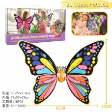 G525218-D2402-4A Казковий дитячий костюм «Різнокольоровий-метелик» з електричними крилами, що світяться Angel Wings