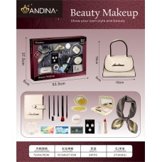 G560432-676-6 Дитячий ігровий набір аксесуарів ANDINA «Beauty Makeup» сумочка, хустинка, помада, сережки, тіні