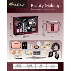 G560433-676-7 Дитячий ігровий набір аксесуарів «Beauty Makeup» сумочка, хустинка, окуляри, помада, гаманець, сережки