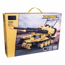 G484249-3906 Іграшковий конструктор Танк на радіокеруванні з подвійною гарматою, 618 деталей