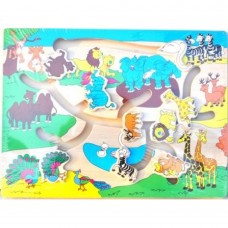 Развивающая игрушка для детей магнитный лабиринт "Джунгли" B5363