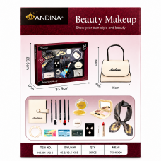 G560432-676-6 Дитячий ігровий набір аксесуарів та косметики ANDINA «Beauty Makeup» сумочка, хустинка, помада, сережки, тіні