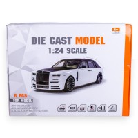 G458901-DC24102 Металева машинка 1:24 Rolls-Royce Phantom 3 кольори інерція, світло, звук  