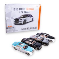 G458901-DC24102 Металева машинка 1:24 Rolls-Royce Phantom 3 кольори інерція, світло, звук  
