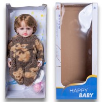 G433922-E15-603Z Лялька-немовля 55см з пляшкою, соскою, підгузком і функцією вібрації та українським чипом