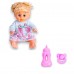 G488644-E05-1 Іграшкова лялька 35 см із живими очима, у комплекті з пляшечкою та соскою, з чипом 2 кольори