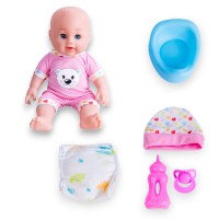 G488635-E02-1 Вінілова дитяча лялька 30 см п’є воду та пісяє з українським чипом  2 кольори