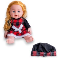 G488654-E05-11 Іграшкова лялька 35 см із живими очима, у комплекті з пляшечкою та соскою, з чипом 2 кольори